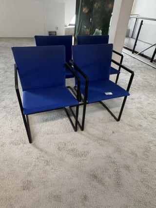 4x Sledestoel Hennie de Jong, SM-01 Nomade, blauw
