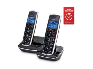 Fysic FX-6020 Senioren DECT Telefoon Twin Zwart