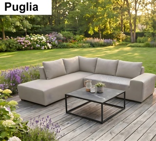 Tuinhoekbank allweather & coffeetable, Puglia & Piemonte, sand, 2026