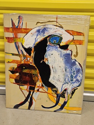 Schilderij, Theo Hendriksen, Olieverf Paneel