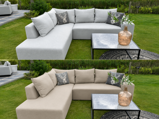 Tuinhoekbank allweather, Puglia, light grey, 2026
