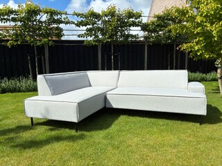 Tuinhoekbank allweather & coffeetable, Toscane & Aosta, light grey, 20