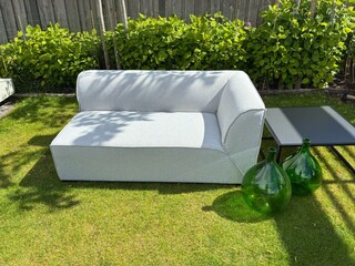 2-Zitsbankje allweather & coffeetable, Liguria & Aosta, light grey, 20