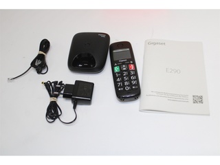 Gigaset E290E Single Senioren Dect Telefoon Zwart