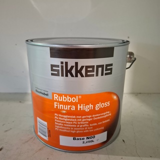 3 x 2,5 liter Hoogglanslak, Sikkens, Finura High Gloss, Monumentengroe