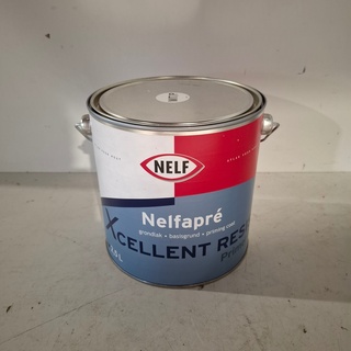 7 x 2,5 liter Aqua primer satin, NELF, Wit