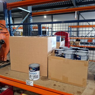 80 x 0,75 liter Grondlak, Flexa, Midden grijs