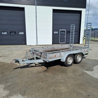 Aanhangwagen tandemasser met rijplaten 2700 kg, Vlemmix, VB, 2011