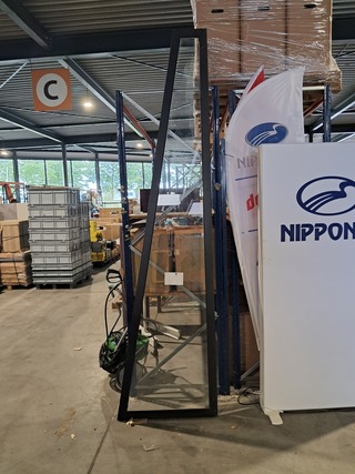 Trapezium raam, Vervor GmbH, Overkapping, Zwart