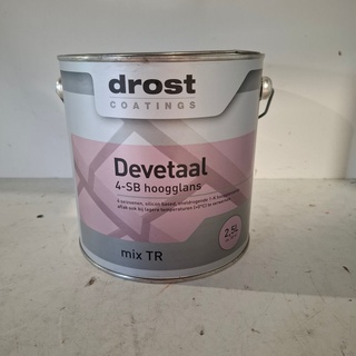 4 x 2,5 liter Hoogglanslak SB, Drost, U4,15,10 Gelders Blauw