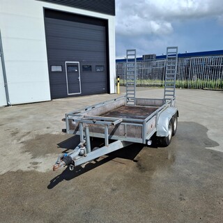 Aanhangwagen tandemasser met rijplaten 2700 kg, Vlemmix, VB, 2011