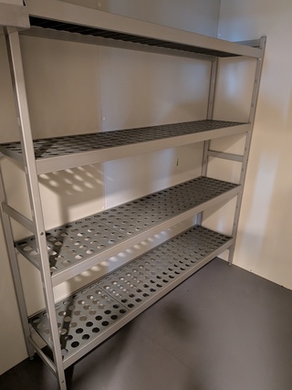 2x Aluminium stellingen