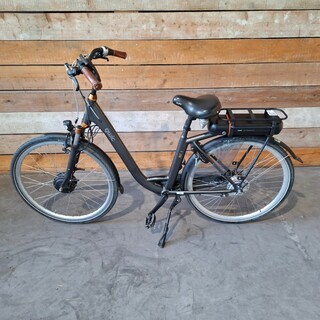 Elektrische fiets / E-bike, Qwic, N7.1, Donkergrijs / Antraciet