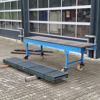 Verrijdbare rollenbaan en 2x losse delen