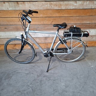 Elektrische fiets / E-bike, Batavus, Stream, Grijs / Chroom