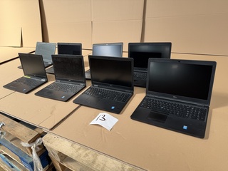 8x Laptop, Dell, Intelcore i5 vPro Latitude E5550
