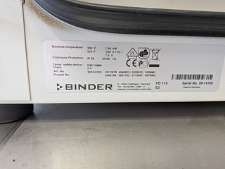 Droogoven, Binder