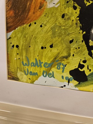 Acryl op papier, Walter Van Oel, 1987
