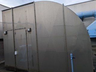 RVS Luchtinlaatfilter / verbrandingslucht filter op dak