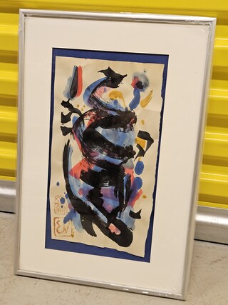 Inkt op papier schilderij, Ernst Vijlbrief