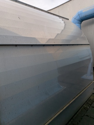RVS Luchtinlaatfilter / verbrandingslucht filter op dak