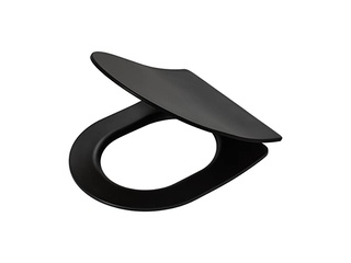 Tiger Tune  Toiletbril  WC bril  Duroplast  Zwart / RVS geborsteld