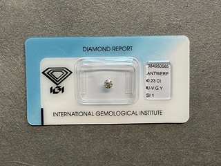 Diamant – 0.23 carat natuurlijke diamant (gecertificeerd)