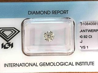 Diamant – 0.92 carat natuurlijke “Star of Amsterdam” diamant (gecertif