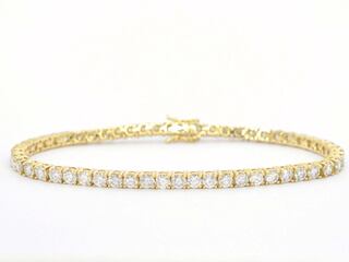 Gouden tennis armband met 6.50 carat diamanten
