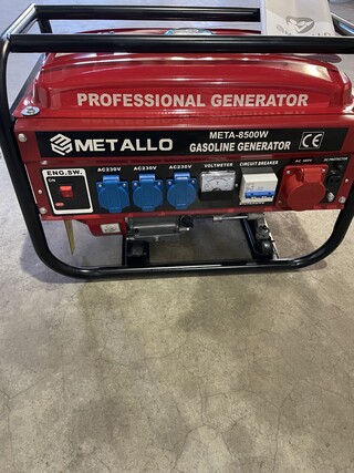Aggregaat, Metallo, Meta-8500w, Rood