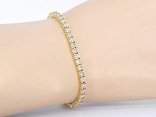 Gouden tennis armband met 6.50 carat diamanten