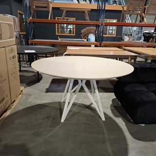 Eettafel HPL Fenix Beige Rond, Studio Henk