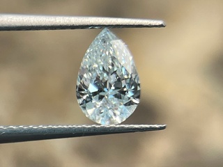 Diamant – 0.29 carat peer geslepen diamant (gecertificeerd)