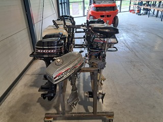 Ca. 14x Buitenboordmotoren, O.a. Suzuki, Honda, Mercury En Yamaha