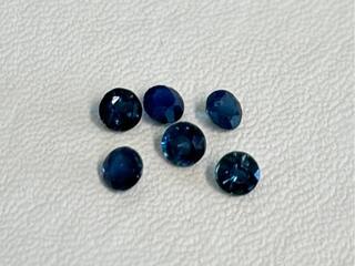 Saffier – Mooie rond geslepen natuurlijke saffieren 1.04 carat