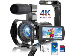 Videocamera 4K 60FPS WiFi HD 48MP webcam IR nachtzicht