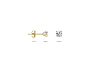 Marie Celeste Oorknoppen Zirkonia  Goud