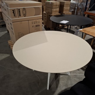 Eettafel HPL Fenix Beige Rond, Studio Henk