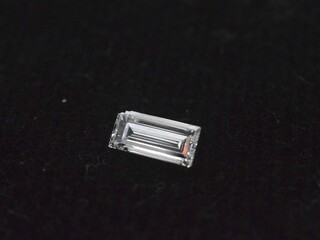 Diamant – 0.23 carat natuurlijke baguette geslepen diamant (gecertific