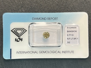 Diamant – 0.77 carat natuurlijk diamant (gecertificeerd)