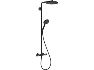 Hansgrohe Raindance S 240 PowderRain 1jet Showerpipe Mat Zwart