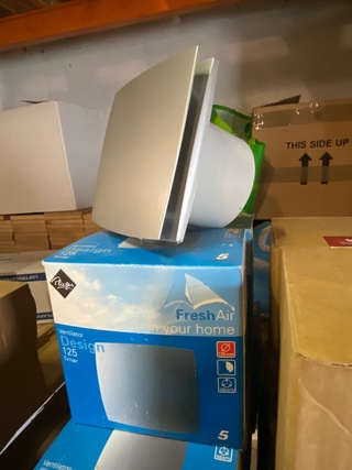 5x Badkamerventilator  Ø125mm Plieger