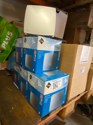 5x Badkamerventilator  Ø125mm Plieger