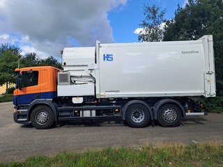 Vuilniswagen met zijlader, Scania, P 280 Euro 6 HS, 2014