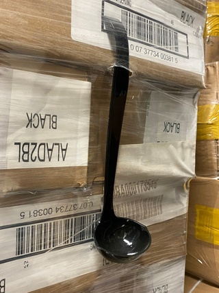 Ca. 720x Stuks luxe opscheplepel, zwart