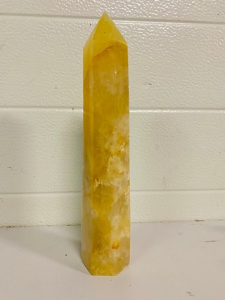 Limoniet/Bergkristal obelisk XL