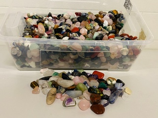 Ca. 10 kilo Trommelstenen mix luxe