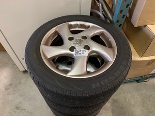 Set lichtmetalen velgen Peugeot 206