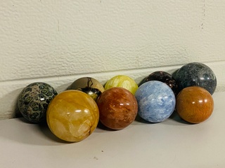 9x Diverse bollen