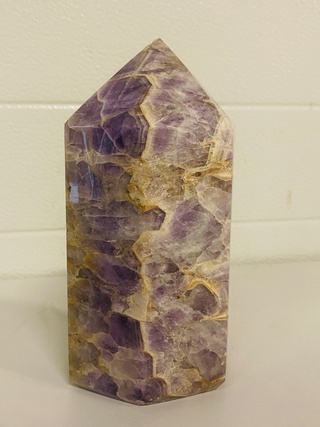 Amethist obelisk 6 -zijdig